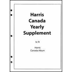 annual supplement for the harris canada stamp album