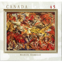 canada stamp 1749 le tumulte a la machoire crispee by marcel barbeau 1946 45 1998