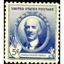 us stamp postage issues 887 daniel chester french 5 1940