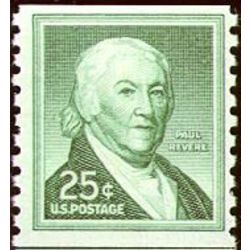 us stamp postage issues 1059a paul revere 25 1954