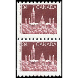 canada stamp 952 pair parliament 1985