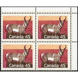 canada stamp 1172d pronghorn perf 13 1 45 1990 PB UR