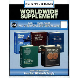 annual supplements for cws world stamp albums 8 x 11 3 holes