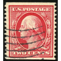 us stamp postage issues 388 washington 2 1910 U VF 004