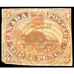 canada stamp 1 beaver 3d 1851 U F 025