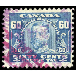 canada revenue stamp fx10 george v excise tax 60 1915