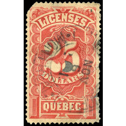 canada revenue stamp qa18 license stamps 25 1889