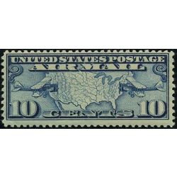 us stamp c air mail c7 map of the usa and 2 planes 10 1926