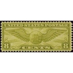 us stamp c air mail c17 winged globe 8 1931
