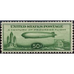 us stamp c air mail c18 graf zeppelin 50 1933