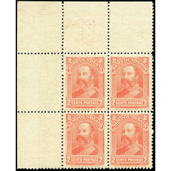 newfoundland stamp 82 king edward vii 2 1898 PB BLANK 008