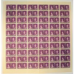 newfoundland stamp 232 queen elizabeth king george vi 5 1937 M PANE 003