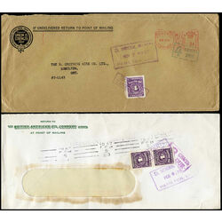 canada covers with postage due stamps
