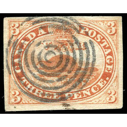 canada stamp 4v beaver 3d 1852 U VF 003