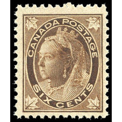 canada stamp 71 queen victoria 6 1897 M F VFNH 017