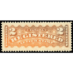 canada stamp f registration f1 registered stamp 2 1875 M VFNH 014
