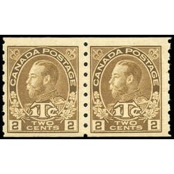 canada stamp mr war tax mr7apa war tax coil pair 1916 M FNH 004