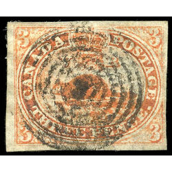 canada stamp 1a beaver 3d 1851 U VF 001