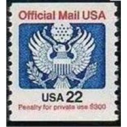 us stamp o officials o136 official mail great seal 22 1983