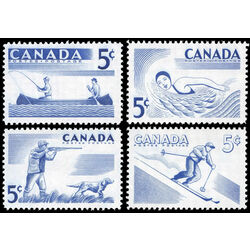 canada stamp 365 8 recreation sports 1957