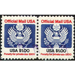 us stamp o officials o136pa official mail great seal 44 1983