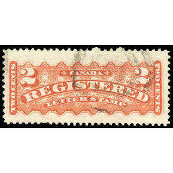 canada stamp f registration f1a registered stamp 2 1875 U VF 006