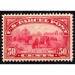 us stamp q parcel post q10 dairying parcel post 50 1913