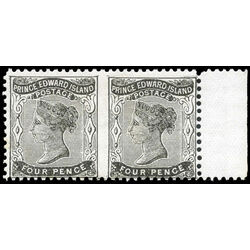 prince edward island stamp 9e queen victoria 1868 M F 001