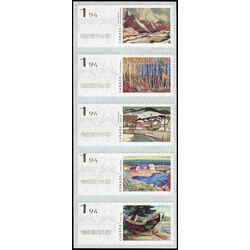 canada stamp cp computer vended postage kiosk cp59 63 strip landscapes by canadian painters 9 70 2020