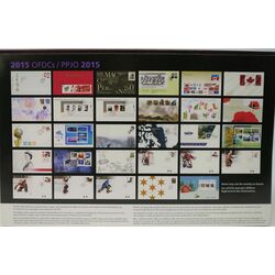 collection of the official first day covers issued by canada post in 2015