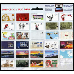 collection of the official first day covers issued by canada post in 2018
