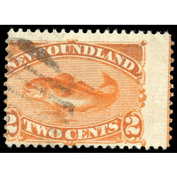 newfoundland stamp 48 codfish 2 1887 U IMPRINT 012