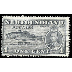newfoundland stamp 233 codfish 1 1937 U F 004