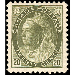 canada stamp 84 queen victoria 20 1900 M VF 002