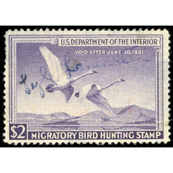 us stamp rw hunting permit rw17 trumpeter swans in flight 2 1950