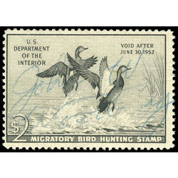 us stamp rw hunting permit rw18 gadwall ducks 2 1951