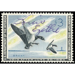 us stamp rw hunting permit rw30 pair of brant landing 3 1963