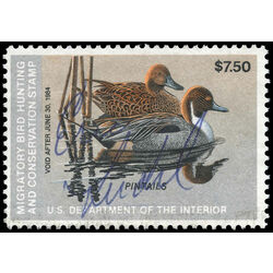 us stamp rw hunting permit rw50 pintails 7 50 1983