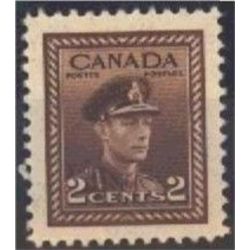 canada stamp 250xx king george vi war issue 2 1942