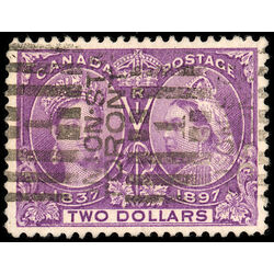 canada stamp 62 queen victoria diamond jubilee 2 1897 U XF 013