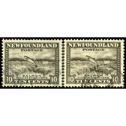 newfoundland stamp 193 salmon leaping 10 1932 U VF 005