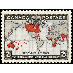 canada stamp 85 christmas map of british empire 2 1898