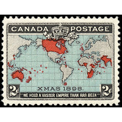 canada stamp 86b christmas map of british empire 2 1898