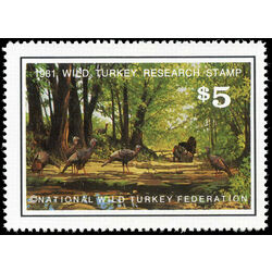united states wild turkey stamp