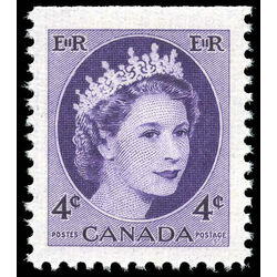 canada stamp 340aiis queen elizabeth ii 4 1954