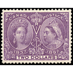 canada stamp 62 queen victoria diamond jubilee 2 1897 M VF XF 026