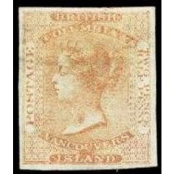 british columbia vancouver island stamp 1 queen victoria 2 d 1860