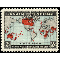 canada stamp 86 christmas map of british empire 2 1898 M VFNH 008