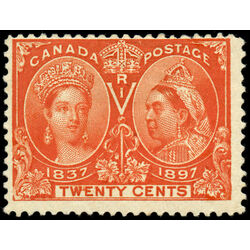 canada stamp 59ii queen victoria diamond jubilee 20 1897