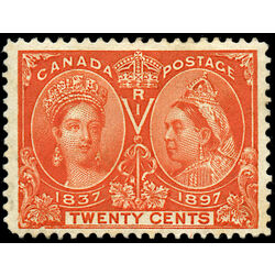 canada stamp 59 queen victoria diamond jubilee 20 1897 M DEF 016